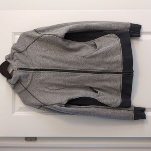 Lululemon On the Daily French Terry Hoodie Size 12, Heathered Grey